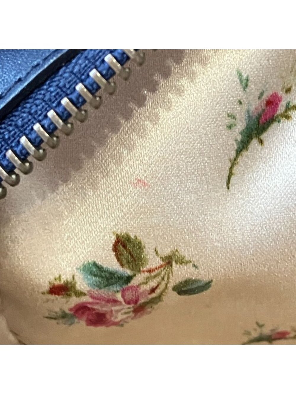 Gucci GG Marmont Denim Makeup Pouch Blue Pre Owned - Picture 11 of 13